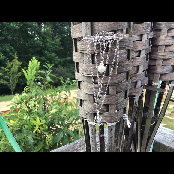 Silver hair clip spider and web Halloween chains - Picture 15 of 15